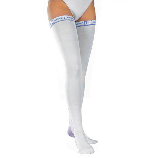 Mediven Thrombexin 18 thigh stockings size M white