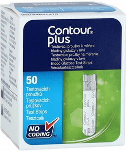 Contour Plus Blood Sugar Test Strips 50 pcs