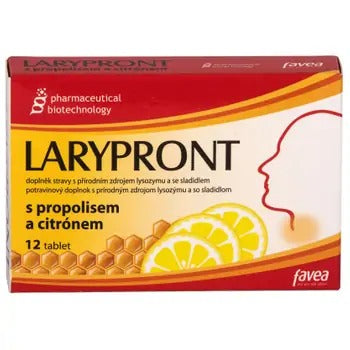 Larypront with propolis and lemon 12 tablets