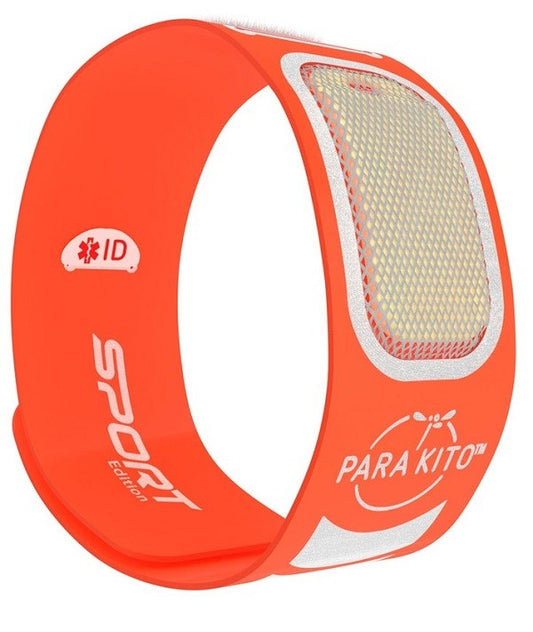 PARAKITO Repellent bracelet Sport orange + 2 refills