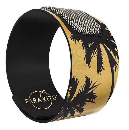 PARAKITO Repellent bracelet gold-black + 2 refills