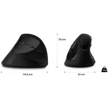 Connect IT CMO-2801-BK ergonomic vertical mouse black