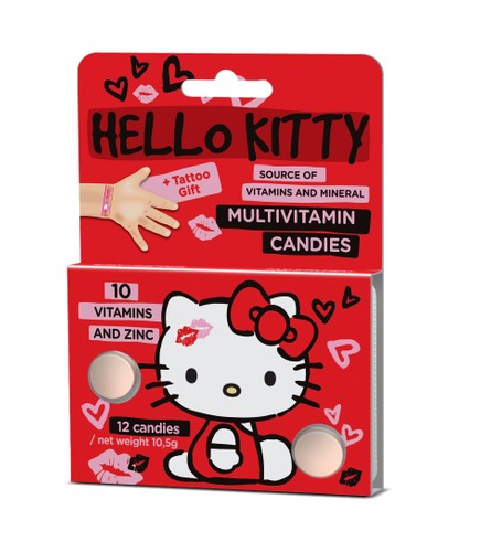 Vieste Multivitamin Hello Kitty box 12x12 tablets + tattoos