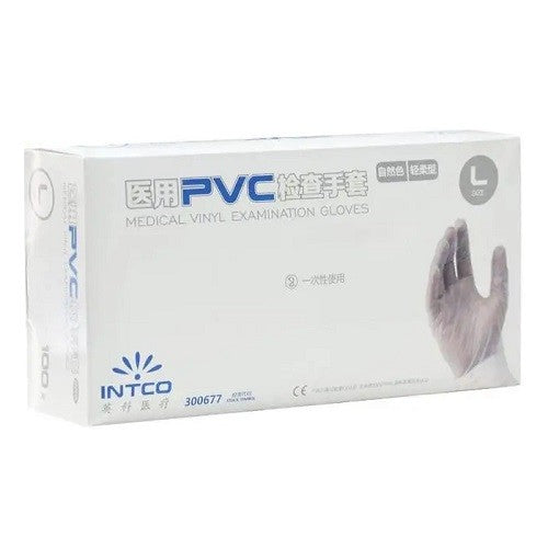 Vinyl non-powdered medical gloves L 100 pcs