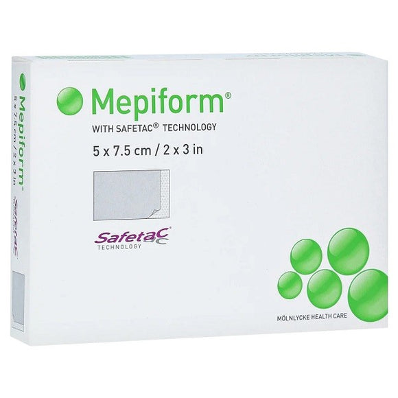 MEPIFORM 5 x 7,5 cm, 5 pcs, SELF-ADHESIVE COVER FOR SCARS WITH SILICON