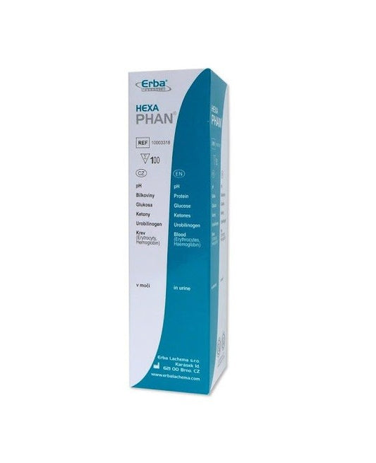 Erba Mannhein DP Hexa Phan 50pcs test strips for urine analysis