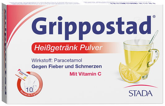 Grippostad hot drink powder 10 sachets