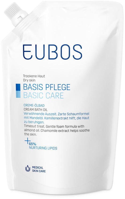 Eubos basic care cream oil bath 400 ml Refill
