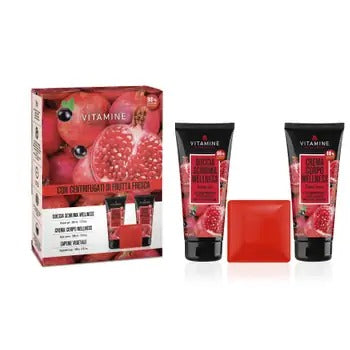 Vitamine Wellness Pomegranate and currant cosmetic set 3 pcs