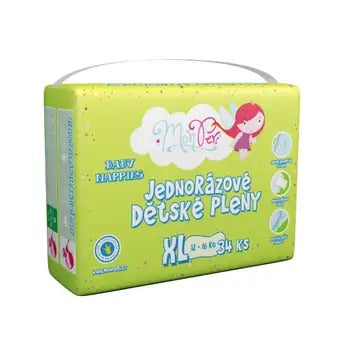 MonPeri Classic XL 12-16 kg baby diapers 34 pcs