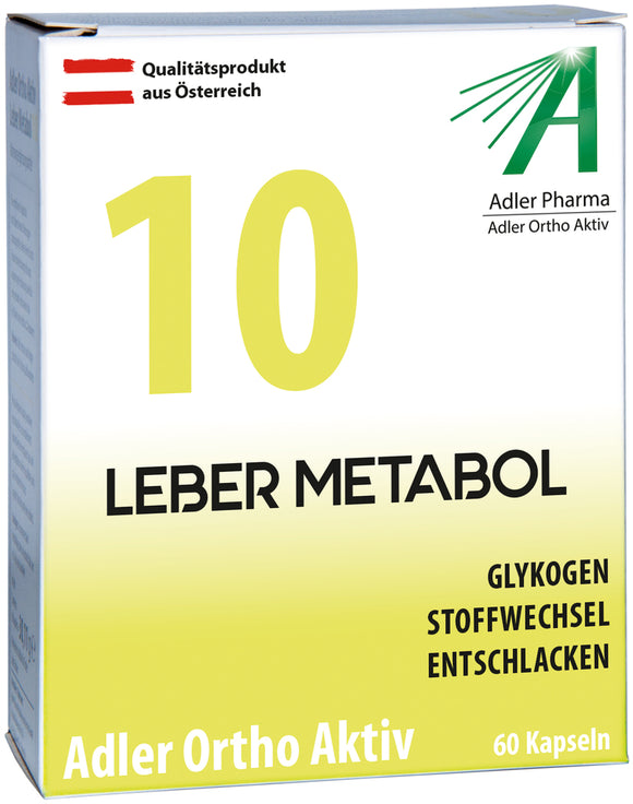 Adler Ortho Aktiv No. 10 Liver Metabol 60 tablets