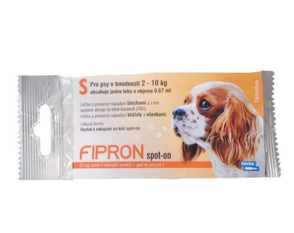 Bioveta FIPRON 67mg spot-on for small dogs