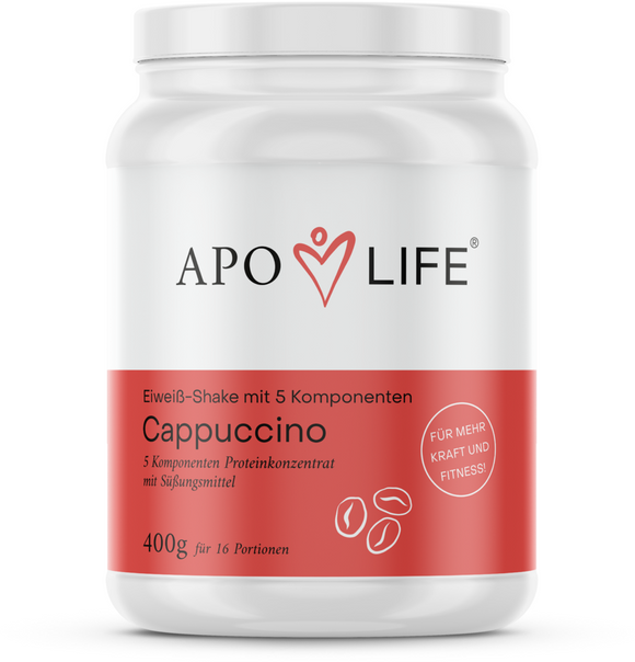 ApoLife fitness shake cappuccino powder 400 gr