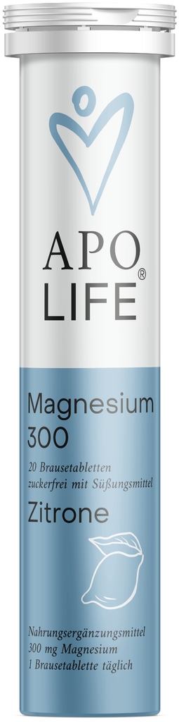 ApoLife Magnesium 300 - 20 Effervescent Tablets Lemon