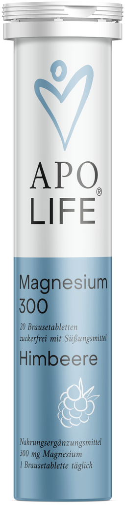 ApoLife Magnesium 300 - 20 Effervescent Tablets Raspberry