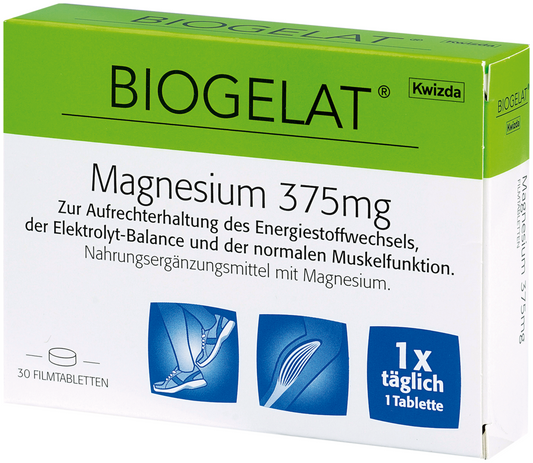 Biogelat Magnesium 375 mg 30 capsules