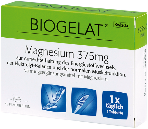 Biogelat Magnesium 375 mg 30 capsules