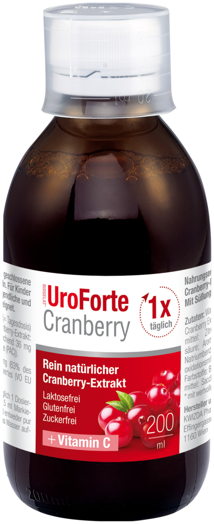 Biogelat Cranberry UroForte Liquid 200 ml