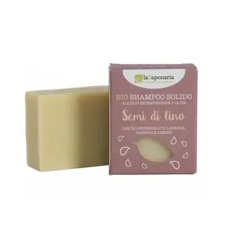 laSaponaria Solid shampoo with linseed oil BIO 100 g