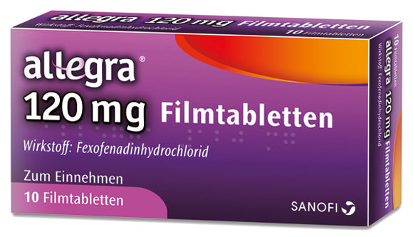 Sanofi Allegra 120 mg film-coated tablets