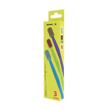 Spokar X ultrasoft toothbrush 3 pcs