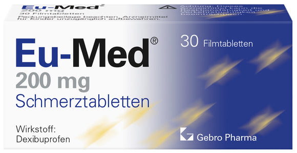 Eu-Med 200 mg painkillers 30 tablets