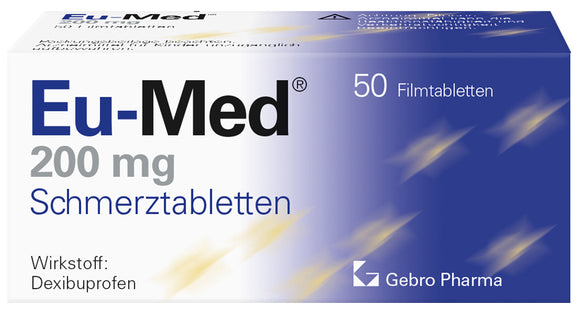Eu-Med 200 mg painkillers 50 tablets