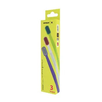 Spokar X Super soft toothbrush 3 pcs