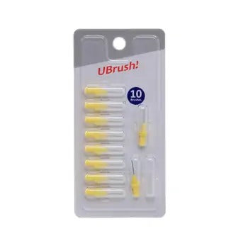 UBrush! Interdental brush 0.6 mm yellow 10 pcs