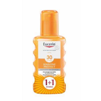 Eucerin SUN Sensitive Protect SPF30 transparent spray 2x200 ml 1 + 1 FREE - mydrxm.com