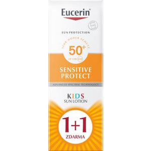 Eucerin SUN Sensitive Protect Kids SPF50+ baby sun lotion 2x150 ml 1 + 1 FREE - mydrxm.com