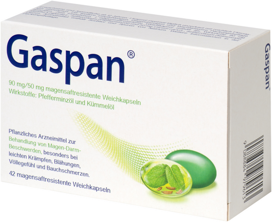 Gaspan 90mg/50mg 42 Enteric Coated Softgels