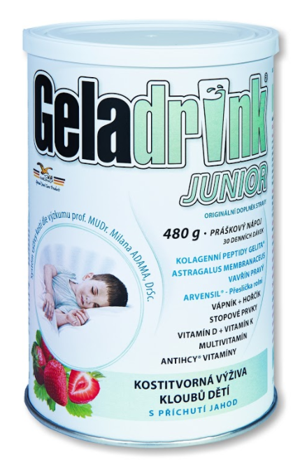 Geladrink Junior Collagen strawberry drink 480g