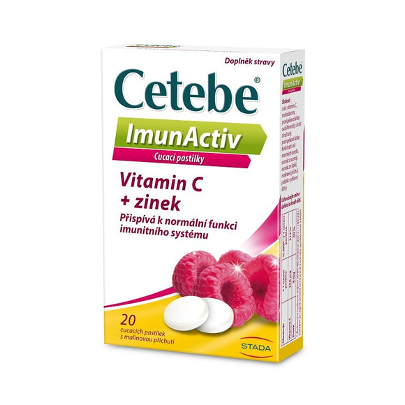 Cetebe ImunActiv Vitamin C + Zinc 20 lozenges