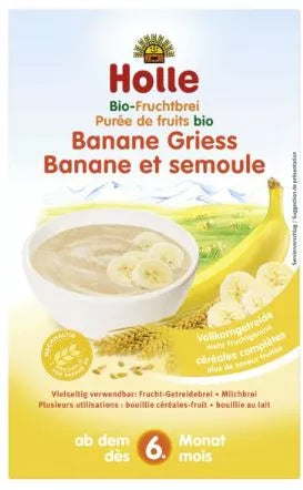 Holle Organic semolina porridge with banana 250 g