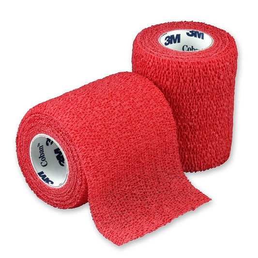 3M Coban elastic self-locking bandage 7,5 cm x 4,5 m 1 pc red - mydrxm.com