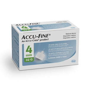 ACCU-FINE INSULIN PEN NEEDLES 32G X 4 mm, 100 pcs