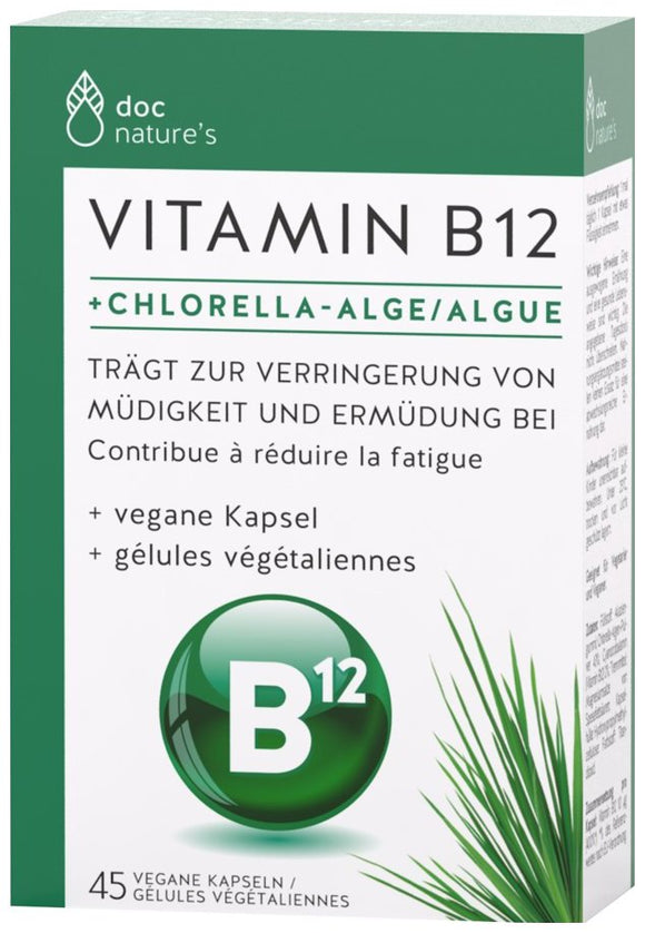 Doc phytolabor doc nature's Vitamin B12 + Chlorella-Algae 45 capsules