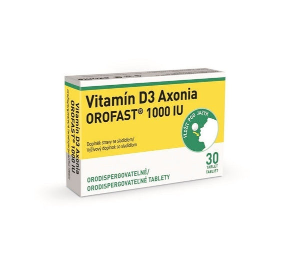 Vitamin D3 Axonia OROFAST 1000IU, 30 tablets