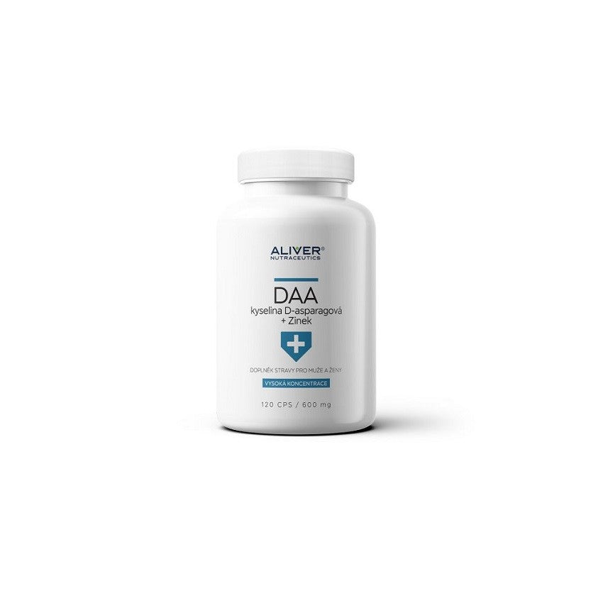 ALIVER DAA D-aspartic acid + zinc 120 capsules