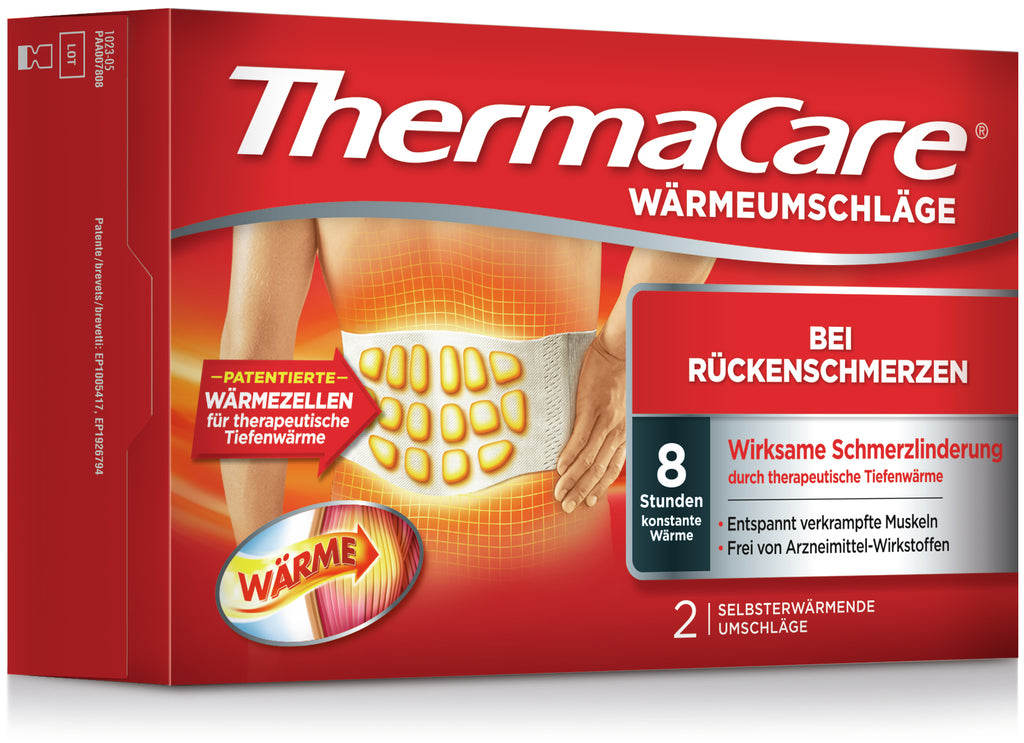 ThermaCare back wraps heat packs