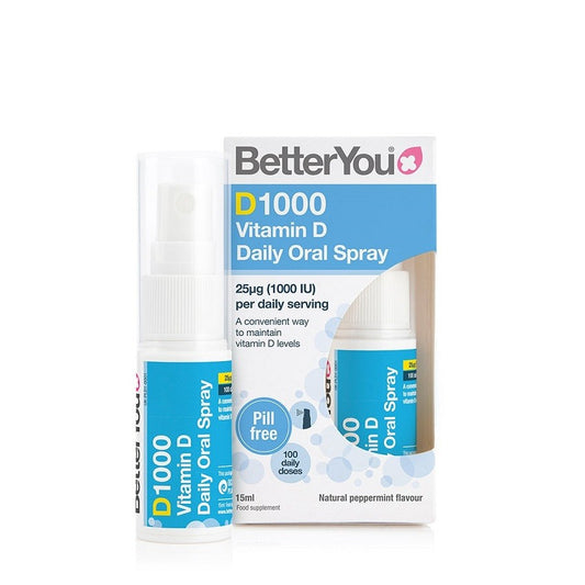 BetterYou D1000 vitamin D Daily Oral Spray 15ml