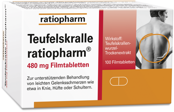 Devil's Claw ratiopharm 480 mg 100 film-coated tablets