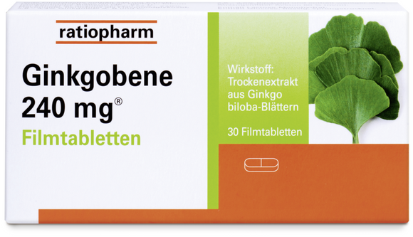 Ratiopharm Ginkgobene 240 mg 30 film-coated tablets