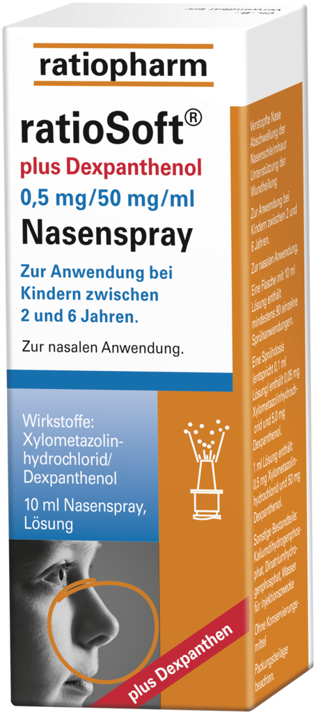 ratioSoft plus Dexpanthenol 0,5 mg nasal spray 10 ml