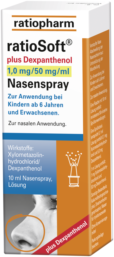 ratioSoft plus dexpanthenol 1.0 mg nasal spray 10 ml