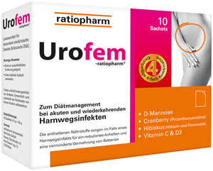 Urofem Innovative help against cystitis powder 10 sachets