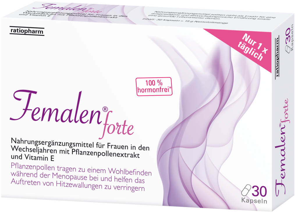 Femalen forte Well-being during the menopause Hormone Free Capsules