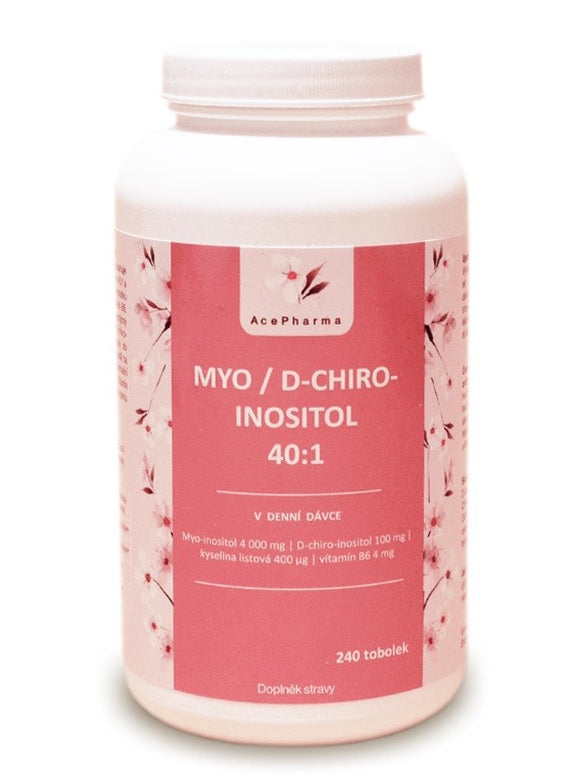 AcePharma Myo / D-chiro-inositol 40: 1, 240 capsules