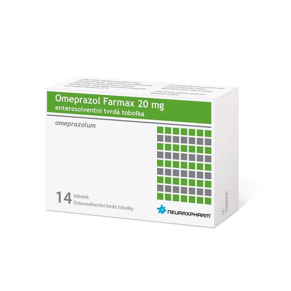 OMEPRAZOLE FARMAX 20mg 14 capsules